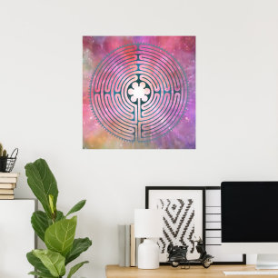 Symbol für Sacred Geometry - Chartres Labyrinth 1 Poster