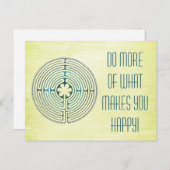 Symbol für Sacred Geometry - Chartres Labyrinth 1 Postkarte (Vorne/Hinten)