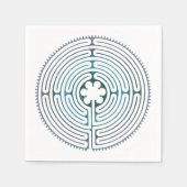 Symbol für Sacred Geometry - Chartres Labyrinth 1 Serviette (Vorderseite)