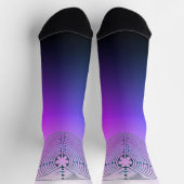 Symbol für Sacred Geometry - Chartres Labyrinth 1 Socken (Oben)