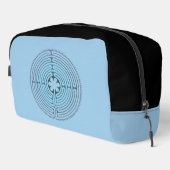 Symbol für Sacred Geometry - Chartres Labyrinth 1 Waschbeutel (Rechte Ecke)