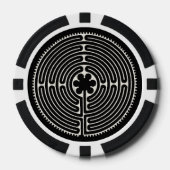 Symbol für Sacred Geometry - Chartres Labyrinth 2 Pokerchips (Vorderseite)