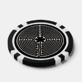 Symbol für Sacred Geometry - Chartres Labyrinth 2 Pokerchips (Einzeln)