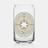 Symbol für Sacred Geometry - Chartres Labyrinth 4 Dosenglas (Rückseite)