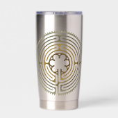 Symbol für Sacred Geometry - Chartres Labyrinth 4 Thermobecher (Rückseite)