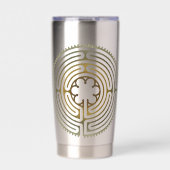 Symbol für Sacred Geometry - Chartres Labyrinth 4 Thermobecher (Vorderseite)