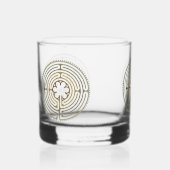Symbol für Sacred Geometry - Chartres Labyrinth 4 Whiskyglas (Vorderseite)