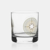 Symbol für Sacred Geometry - Chartres Labyrinth 4 Whiskyglas (Rückseite)