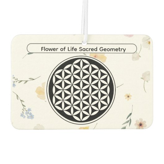 Symbol für Sacred Geometry-Schutz Autolufterfrischer (Rückseite)