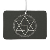 Symbol für Sacred Geometry-Schutz Autolufterfrischer (Rückseite)