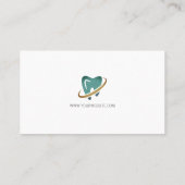 Symbol für saubere Zahnräder | Zahnindustrie Visitenkarte (Rückseite)