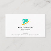 Symbol für saubere Zahnräder | Zahnindustrie Visitenkarte (Vorderseite)