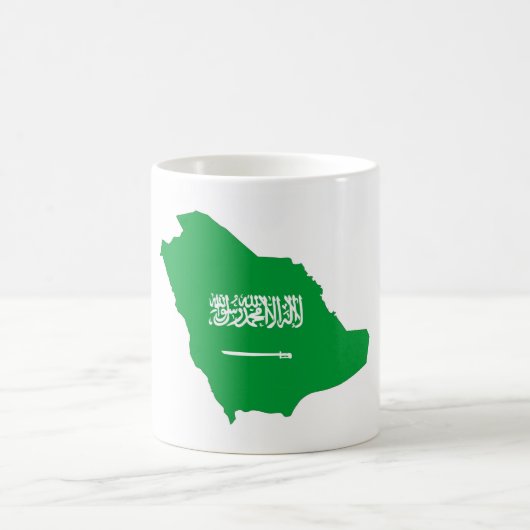 Symbol für Saudi Arabien Kaffeetasse (Mittel)