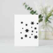 Symbol für Schneeflocken Postkarte (Stehend Vorderseite)