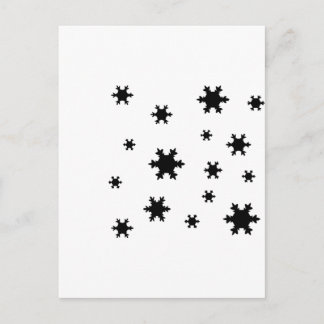 Symbol für Schneeflocken Postkarte