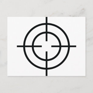 Symbol für schwarze Heckenscheren Postkarte