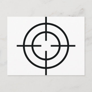 Symbol für schwarze Heckenscheren Postkarte