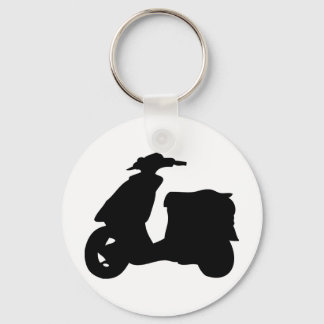 Symbol für schwarze Roller Schlüsselanhänger