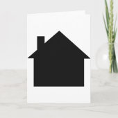 Symbol für schwarzes Haus Karte (Vorderseite)