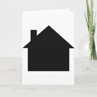 Symbol für schwarzes Haus Karte