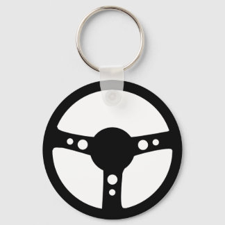 Symbol für schwarzes Rennrad Schlüsselanhänger