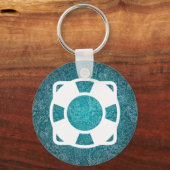 Symbol für schwimmende Lebensläufe Schlüsselanhänger (Vorderseite)