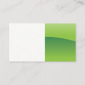 Symbol für Solarzelle | saubere Energie Visitenkarte (Rückseite)