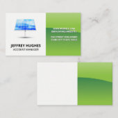 Symbol für Solarzelle | saubere Energie Visitenkarte (Vorne/Hinten)