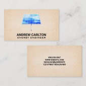 Symbol für Solarzelle Visitenkarte (Vorne/Hinten)