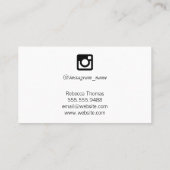 Symbol für soziale Medien | Holografische Iridesce Visitenkarte (Rückseite)