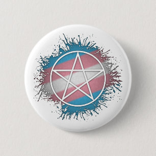 Symbol für Spritzer-Transgender-Preis-Pentagramm Button