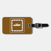 Symbol für Startbereich des Bootes Gepäckanhänger (Vorderseite horizontal)