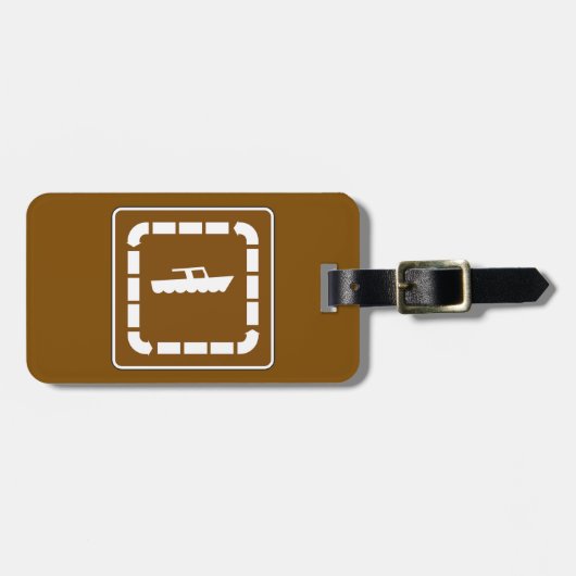 Symbol für Startbereich des Bootes Gepäckanhänger (Vorderseite horizontal)