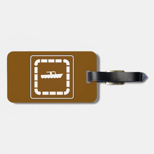 Symbol für Startbereich des Bootes Gepäckanhänger (Rückseite horizontal)