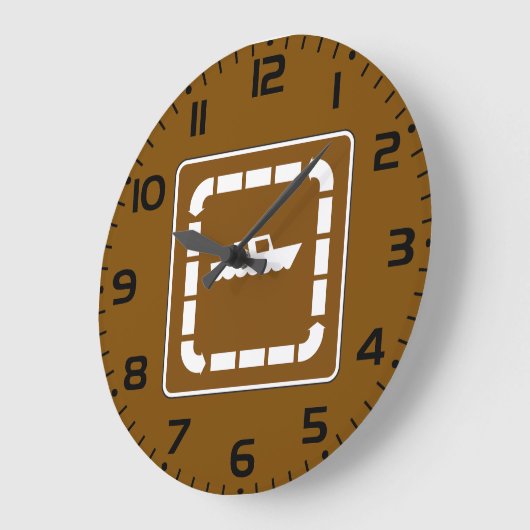 Symbol für Startbereich des Bootes Große Wanduhr (Winkel)