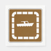 Symbol für Startbereich des Bootes Serviette (Vorderseite)