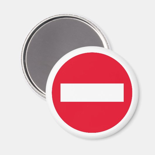 Symbol für STOP-Zeichen Geben Sie keinen benutzerd Magnet (Vorderseite/Rückseite)