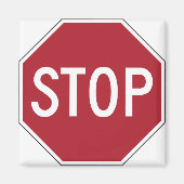 Symbol für Stoppzeichen Magnet (Vorne)