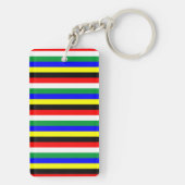 Symbol für Streifen der Südafrikanischen Flagge Schlüsselanhänger (Rückseite)