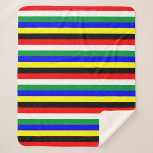 Symbol für Streifen der Südafrikanischen Flagge Sherpadecke