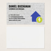 Symbol für Strom und Zuhause | Mauer (Vorne & Hinten)