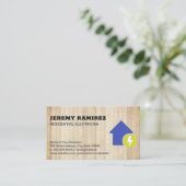 Symbol für Strom Visitenkarte (Stehend Vorderseite)