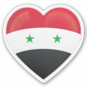 Symbol für Syrien-Liebe Aufkleber (Vorderseite)
