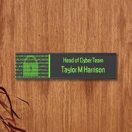 Symbol für Technische und Cybersicherheit - Schwar Türschild