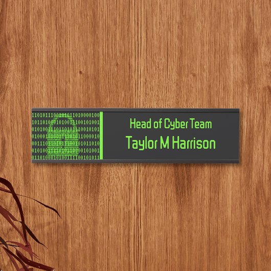 Symbol für Technische und Cybersicherheit - Schwar Türschild