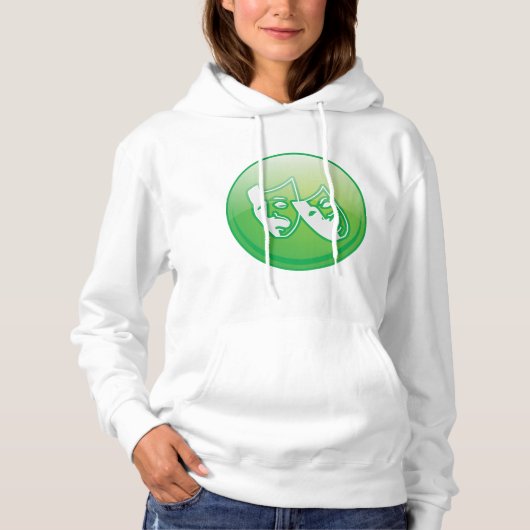 Symbol für Theatermaske Hoodie (Vorderseite)