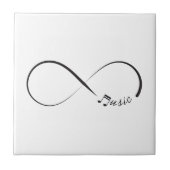 Symbol für Unendlichkeit Fliese (Vorderseite)