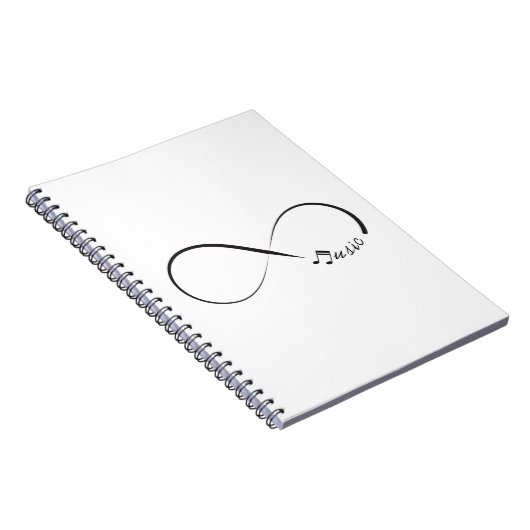 Symbol für Unendlichkeit Notizblock (Rechte Seite)