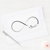 Symbol für Unendlichkeit Rechteckiger Aufkleber (Umschlag)