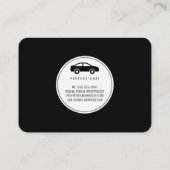 Symbol für Unternehmen/Autos (schwarz / Tan) Visitenkarte (Rückseite)